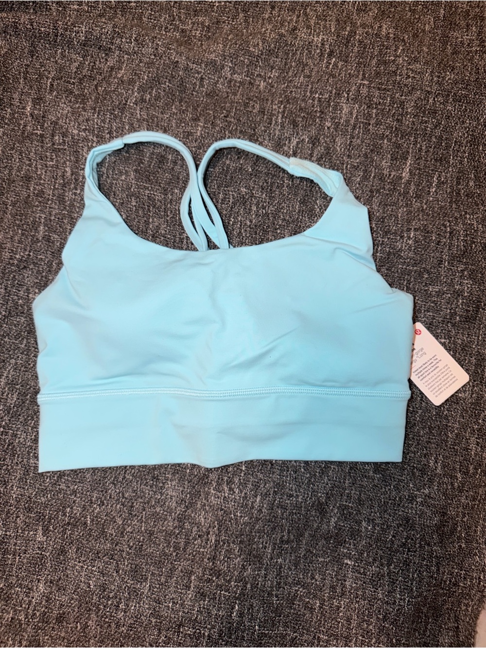 lululemon ‘long line energy bra’ BNWT - Ice blue - 6